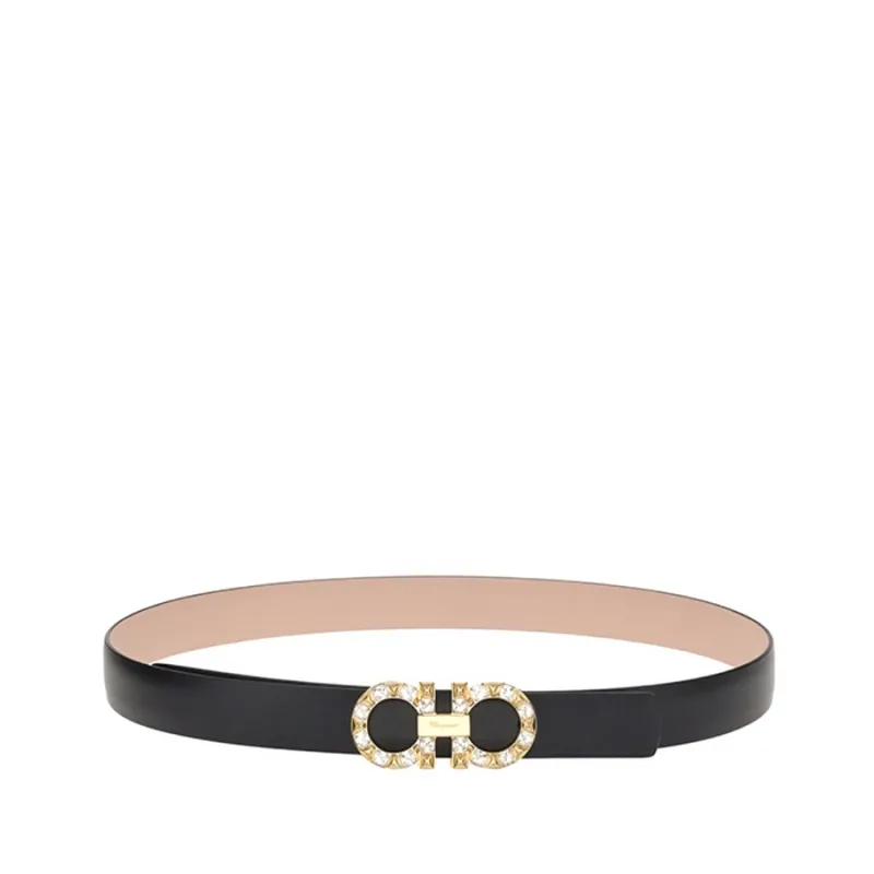 Salvatore Ferragamo/菲拉格慕 双面可调式GANCINI女士皮带