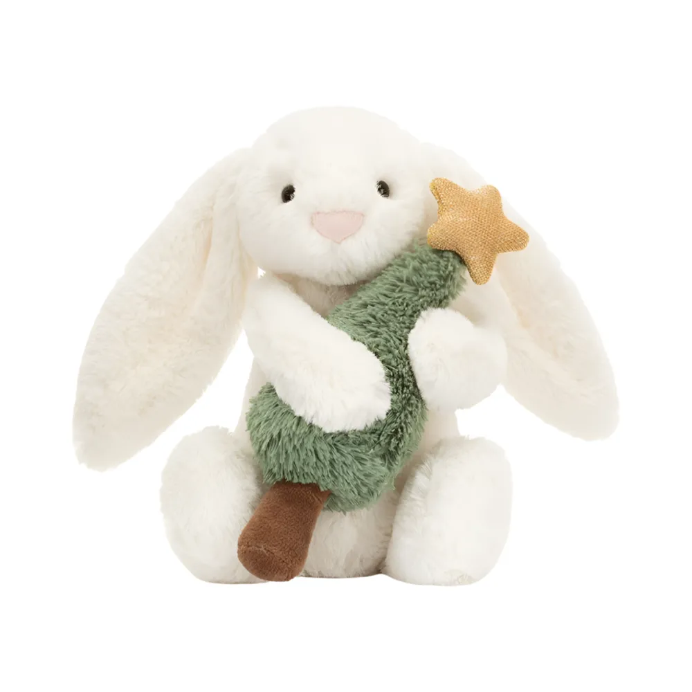 JELLY CAT 害羞宾尼兔系列 抱圣诞树宾尼兔公仔