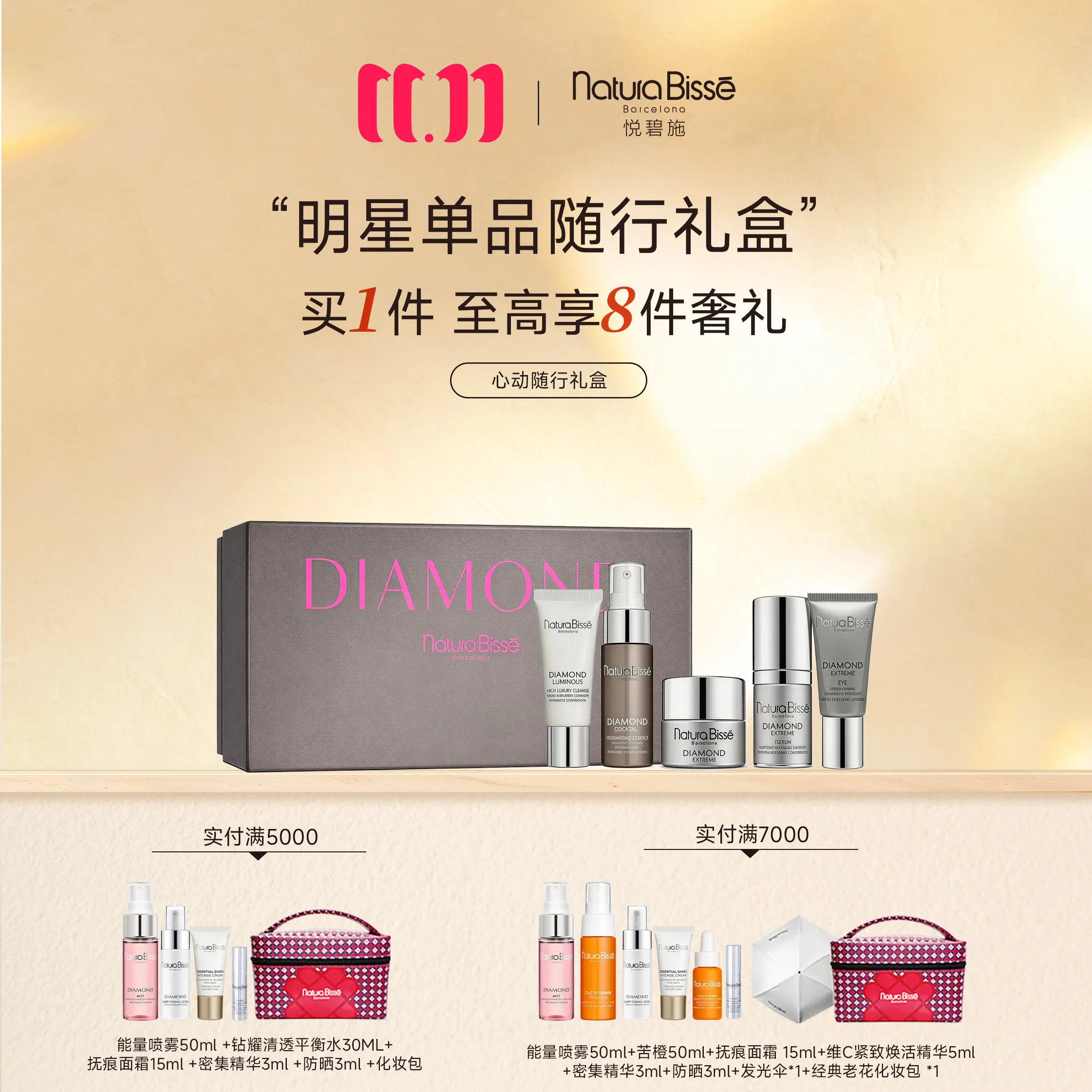 NATURA BISSÉ 悦碧施 【心动随行礼盒】抗衰淡纹紧致精华眼霜面霜