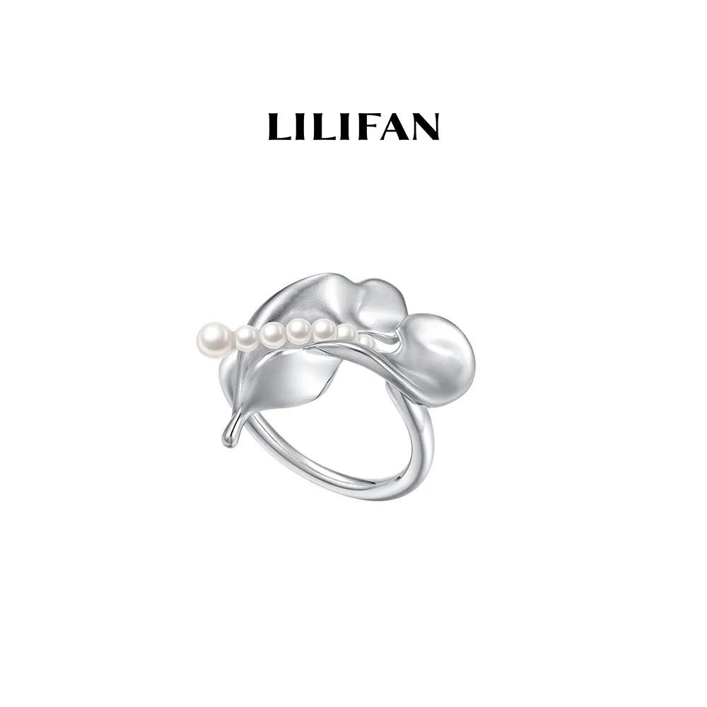 LILIFAN LILIFAN 花烛珍珠开口戒指｜简约设计 圈住指尖的优雅时光