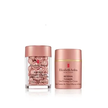 ELIZABETH ARDEN伊丽莎白雅顿时空焕活夜间多效胶囊精华14ml+15ml (无塑封)（粉胶 约30粒+ACE眼霜15ml）