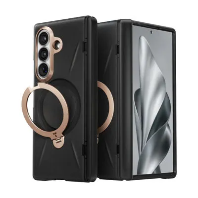 TORRAS Q3 Vegskin Phone Case for Samsung Galaxy Z Fold 8 Ultra- Black