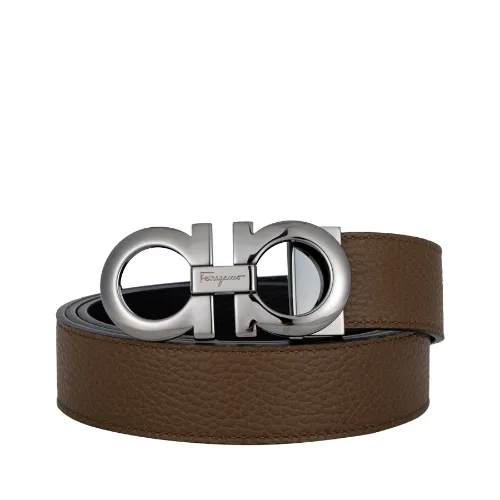 Salvatore Ferragamo/菲拉格慕 男双面可调式GANCINI皮带