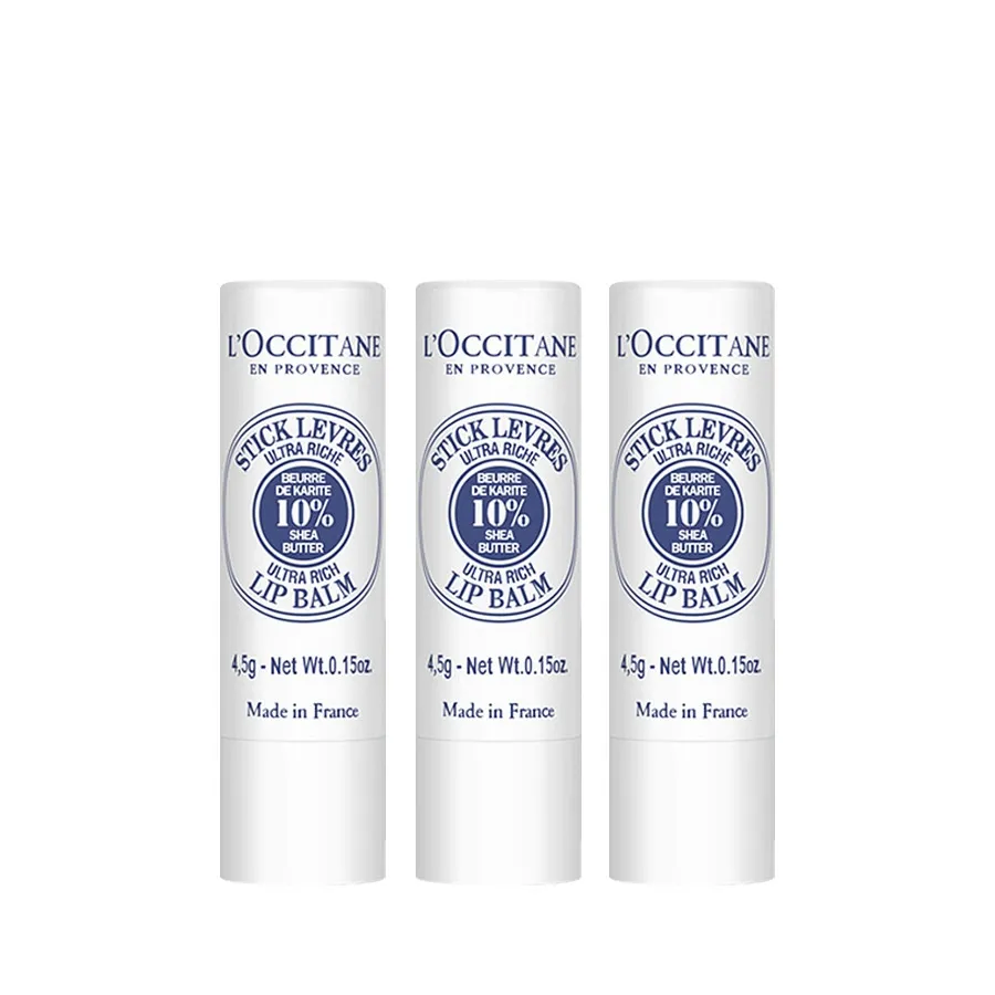 L'OCCITANE 欧舒丹 乳木果滋润护唇膏三支装 4.5g*3