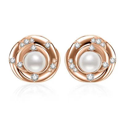 Top Grade Freshwater Pearl Earrings WE00959 | ROSE