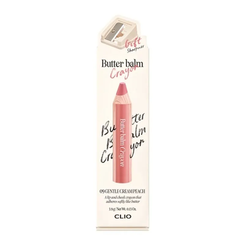 CLIO BUTTER BALM CRAYON 009 GENTLE CREAM PEACH