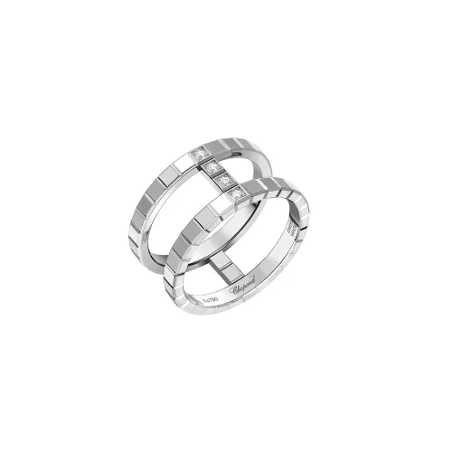 Chopard 萧邦Ice Cube系列白金镶钻戒指827006-1008