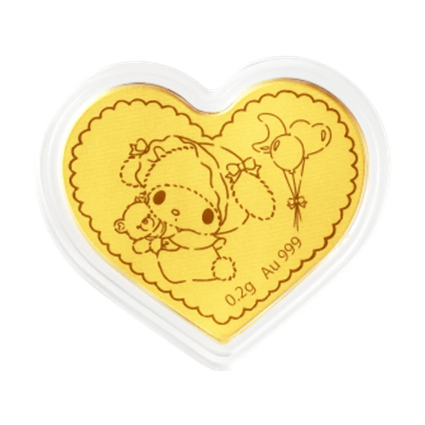 999 Gold 0.2G Sanrio Playtime Characters Melody Gold Coin