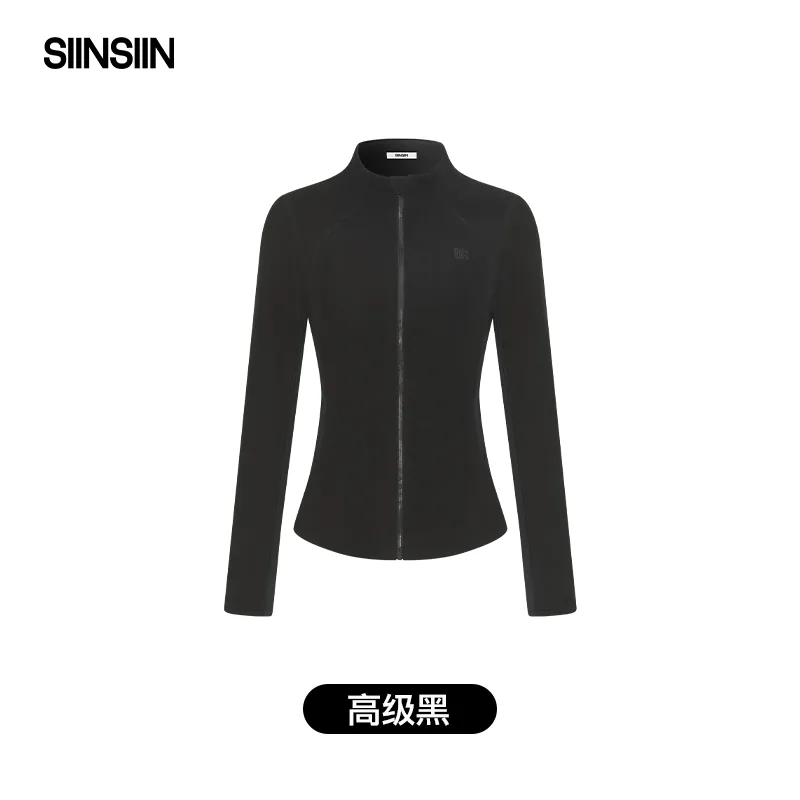siinsiin轻塑暖绒衣2.0内搭抓绒保暖衣 SB2SZ19002 规格:高级黑;尺码:XL