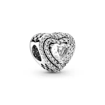 Pandora 层层闪耀心相印串饰 925银