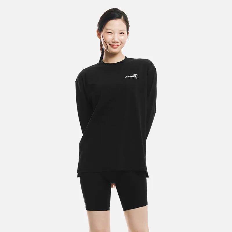 BARREL WOMEN LOOSE FIT ARTWORK RASHGUARD BLACK