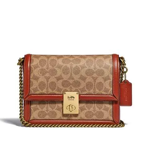 COACH 经典标志帆布HUTTON单肩包