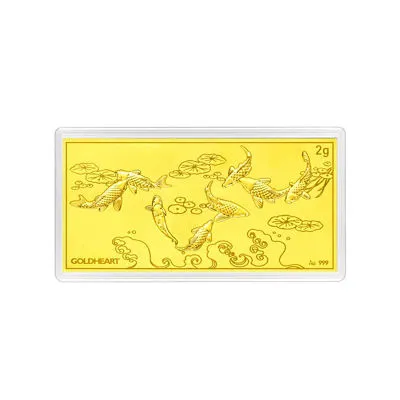 999 Gold 2G Success & Prosperity Gold Bar