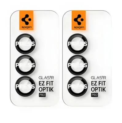 [2 Pack] Spigen Samsung S25 Camera Lens Protector EZ Fit Optik Pro HD - Black