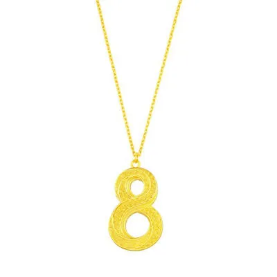 999 Gold Gu Fa Jin Endless Blessings Necklace