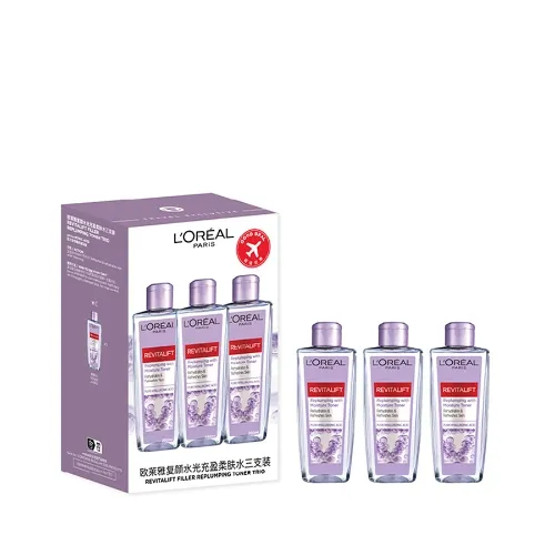 【特卖商品】L’Oréal 欧莱雅复颜水光充盈柔肤水3*200ml（产品限用日期最早为2026年5月1日）