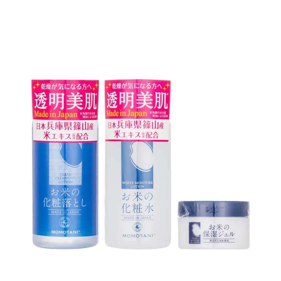 MOMOTANI 桃谷大米精华化妆水套装 58ml*2+30g