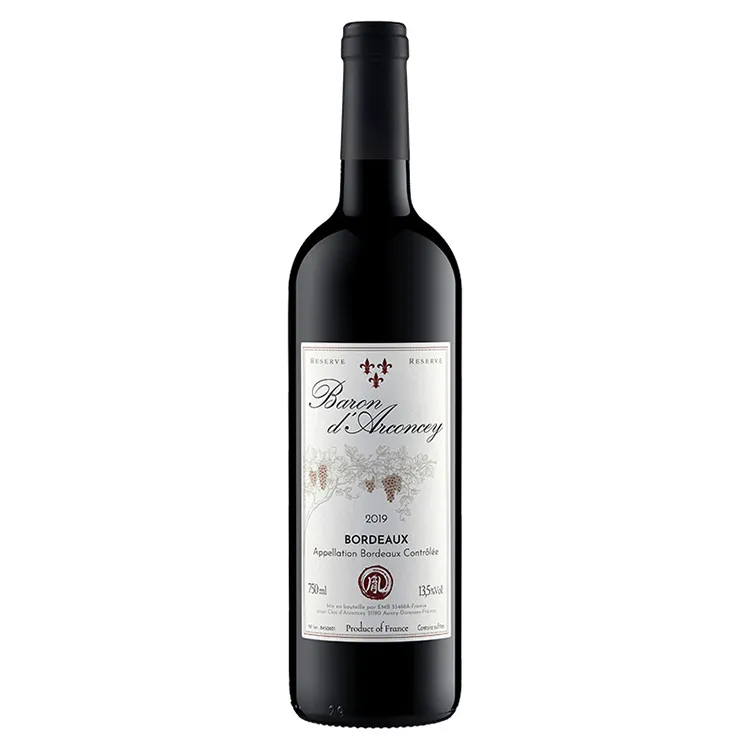 波尔多2019年份阿孔瑟男爵干红葡萄酒（13.5%）750ml