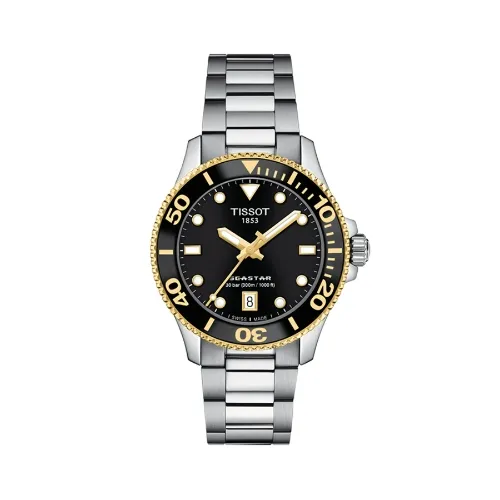 Tissot 天梭海星1000系列钢带石英表