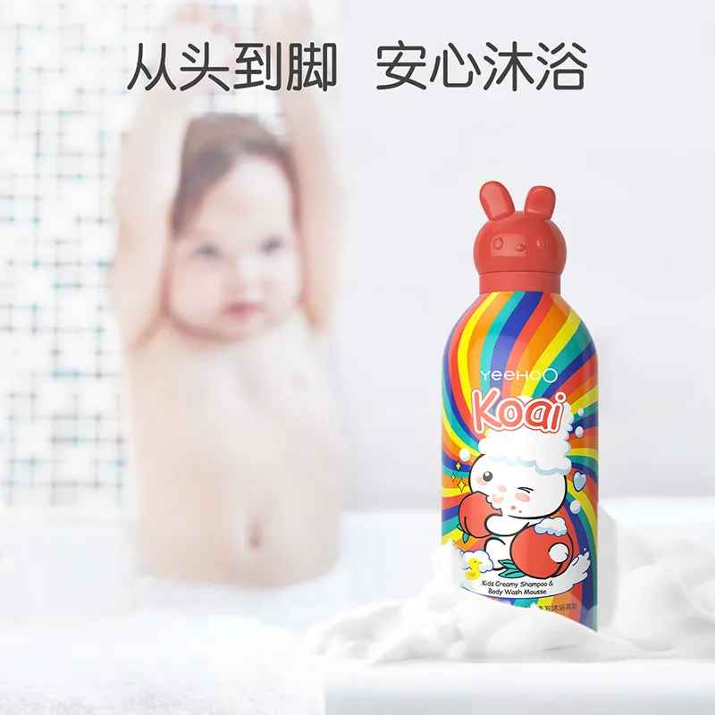 YeeHoo 英氏 奶泡洗发沐浴二合一慕斯 （桃气满满）