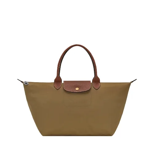 LONGCHAMP 珑骧 Le Pliage Original L 手提包 聚酰胺帆布，带内涂层 橄榄色