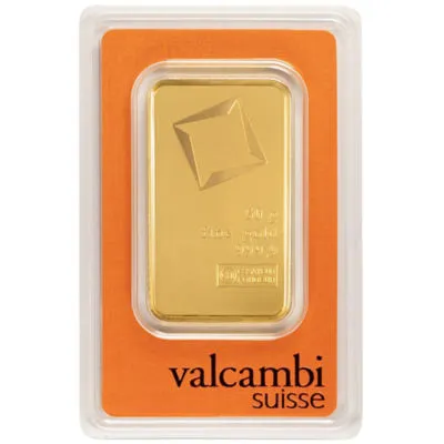 999.9 Valcambi Suisse Fine Gold Bar 50GM