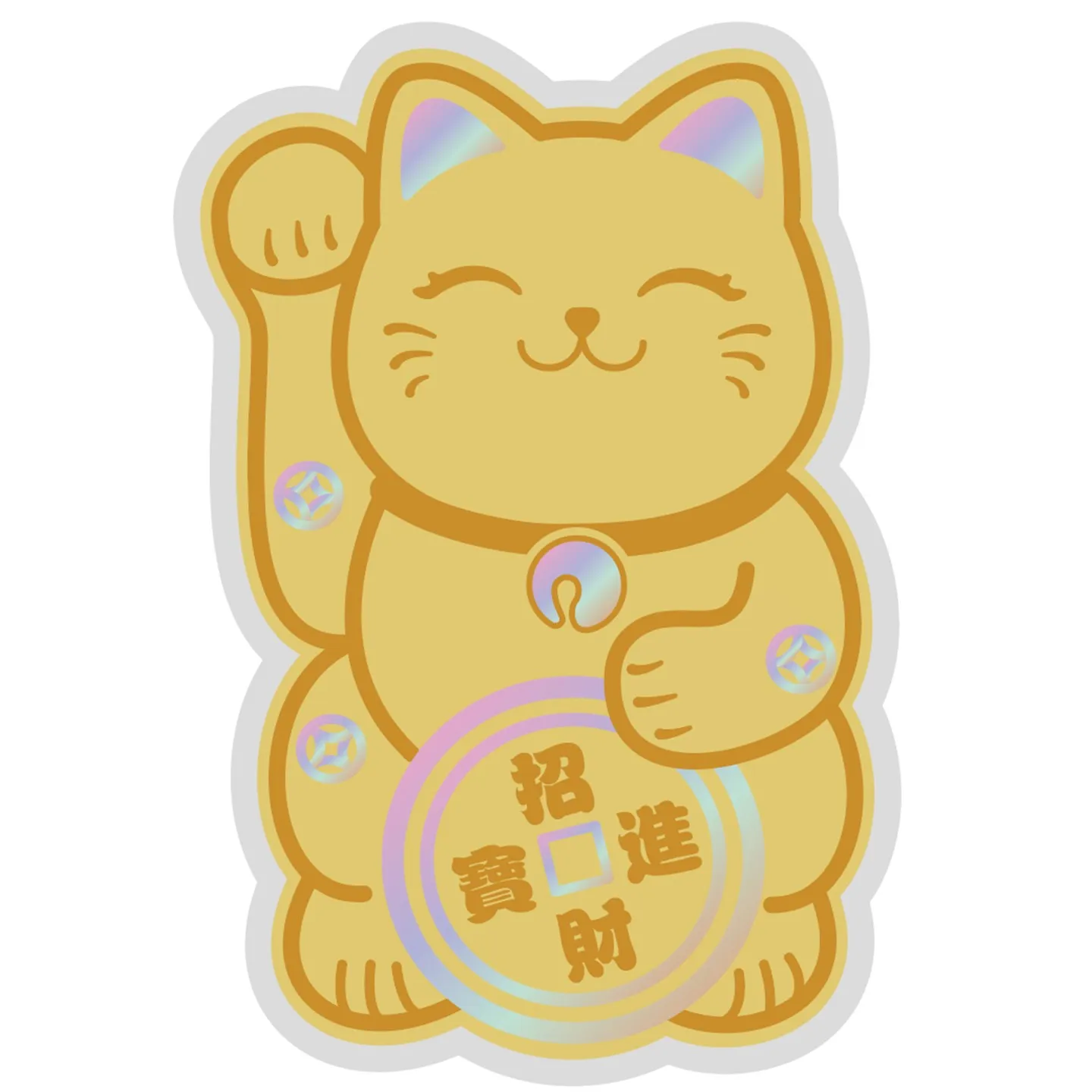 999 Gold Fortune Cat Collectible