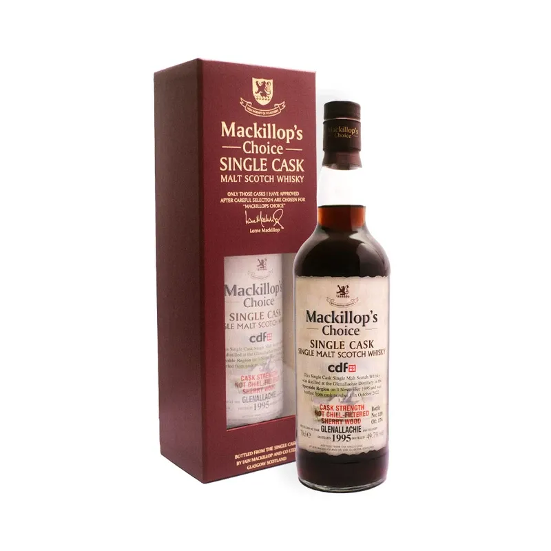 Mackillop's Choice 马克瑞普之选格兰纳里奇26年1995单一麦芽威士忌 700毫升 | Mackillop's Choice GLENALLACHIE 26 YO 1995 Single Malt Whisky 700ml