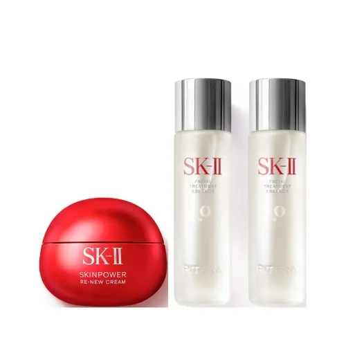 【SK-II组合】SK-II 肌底赋能焕颜精华霜 100g 经典版+SK-II 护肤精华露双瓶装 230ml*2