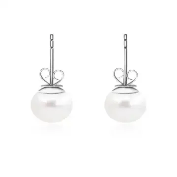 海润珍珠 银925淡水珍珠耳钉